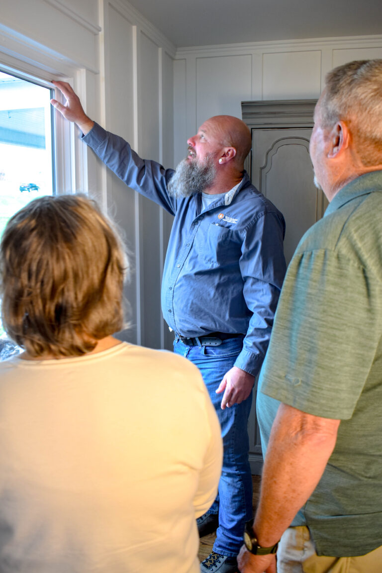 Van Cleave Construction's Production Manager meeting with Homeowner