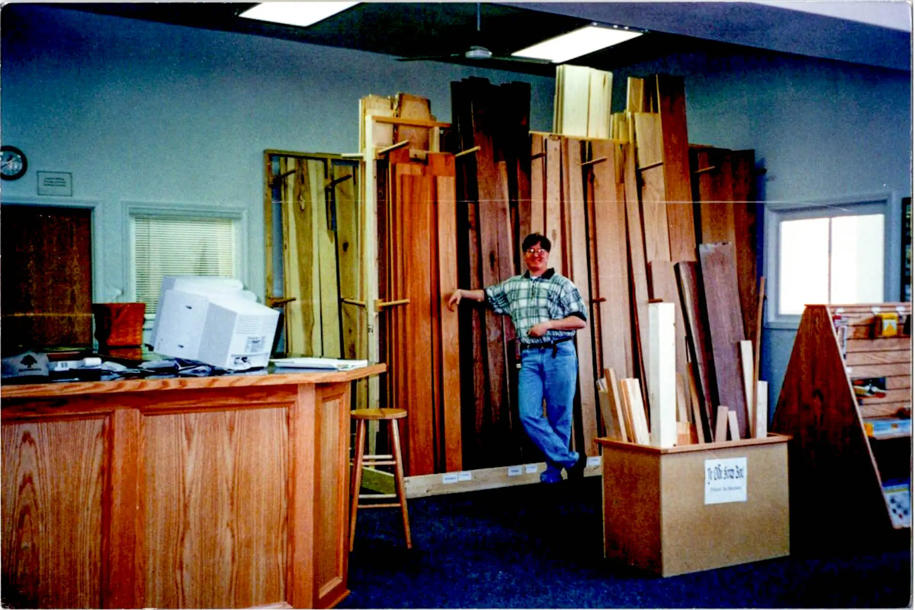 Erich Van Cleave in his original shop