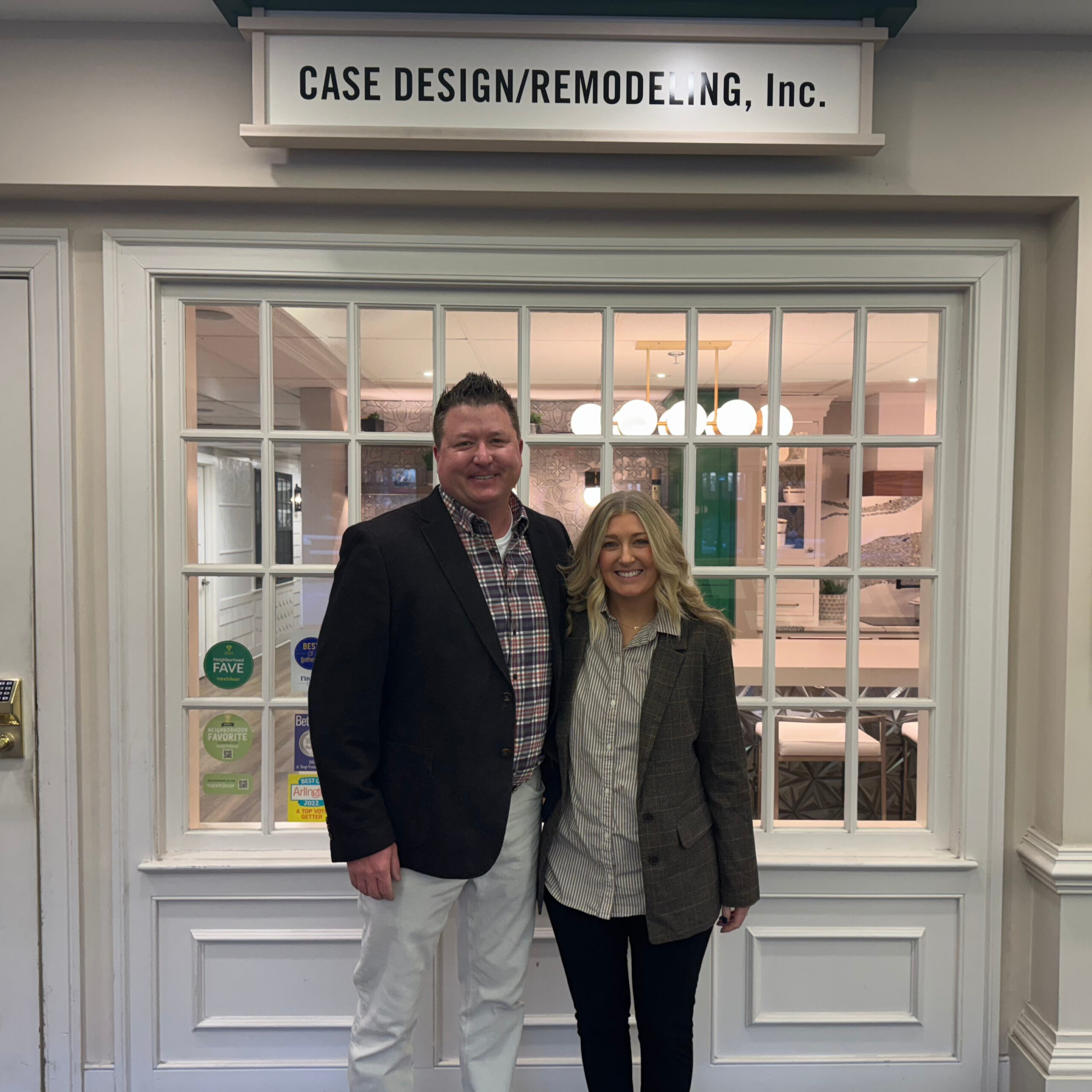 Erich Van Cleave and Hannah Johnson at Case Design in Bethesda, MD.